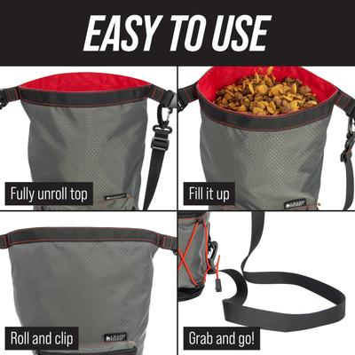 Show full view: Leash Boss Dog Food Travel Bag, Grey slide 6 of 11