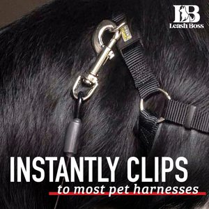 Leash Boss Heavy Duty No-Chew Dog Car Restraint Seatbelt, 26-in