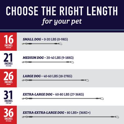 Show full view: Leash Boss Heavy Duty No-Chew Dog Car Restraint Seatbelt, 31-in slide 3 of 11