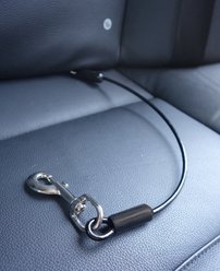 Leash Boss Heavy Duty No-Chew Dog Car Restraint Seatbelt, 36-in
