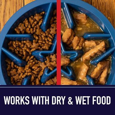 Show full view: Leash Boss Non-skid Slow Feeder & Stainless Steel Bowl Bundle, 2-cup slide 6 of 7