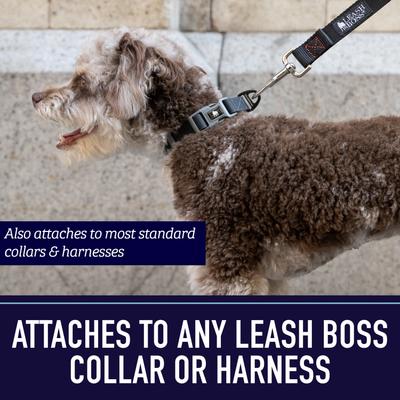 Show full view: Leash Boss Padded Handle Long Dog Leash, 15-ft, Black slide 7 of 9