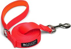 Leash Boss Padded Handle Long Dog Leash, 15-ft, Orange