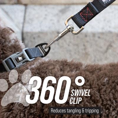 Show full view: Leash Boss Padded Handle Short Dog Leash, Black, 24-in slide 7 of 10