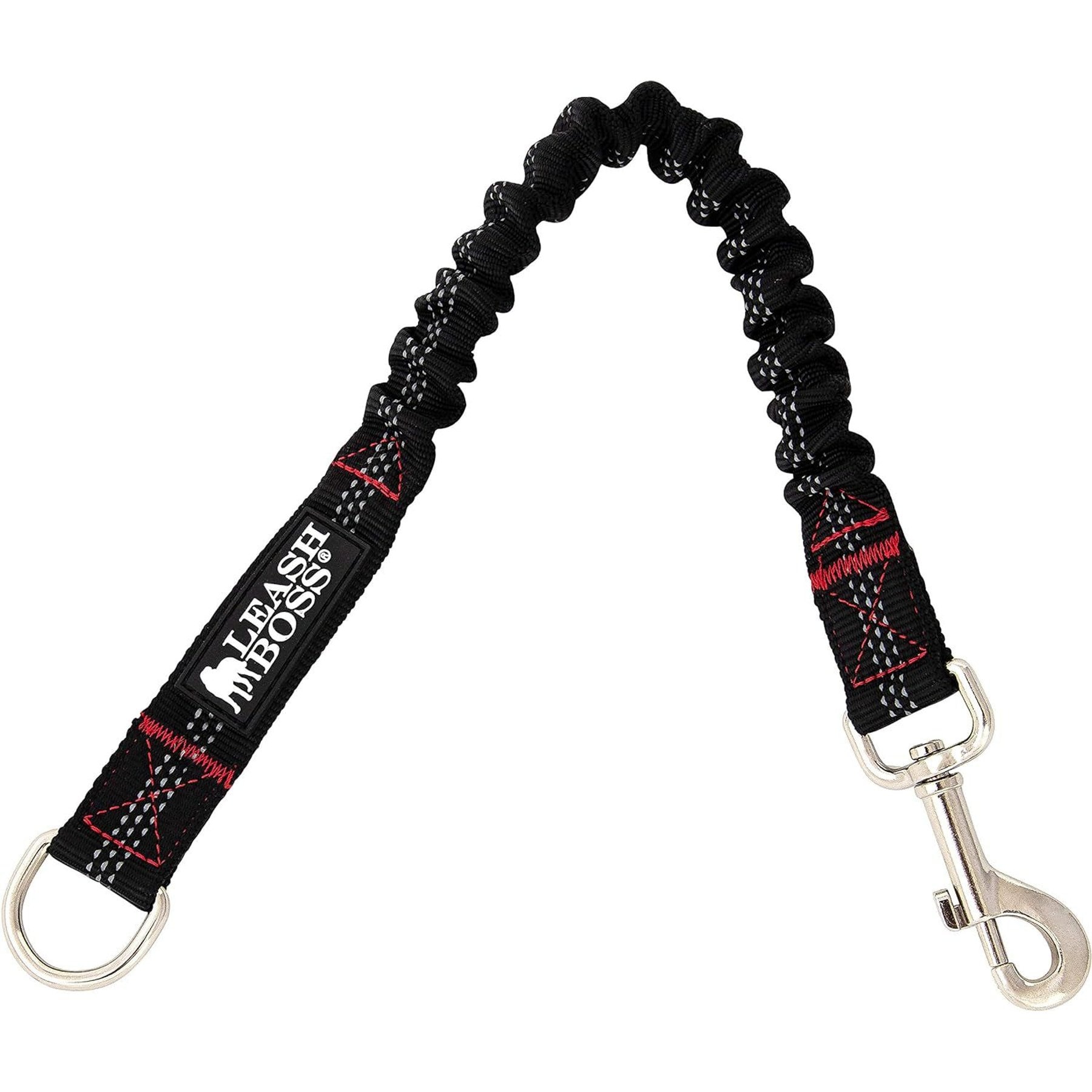 Leash Boss Patterned Bungee Extension, 18-in, Black
