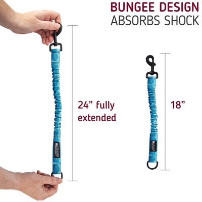 Show full view: Leash Boss Patterned Bungee Extension, 18-in, Blue slide 3 of 6