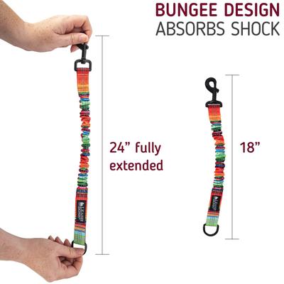 Show full view: Leash Boss Patterned Bungee Extension, 18-in, Orange slide 3 of 6