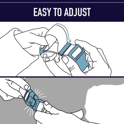 Show full view: Leash Boss Patterned Dog Collar, Blue, Large slide 7 of 9