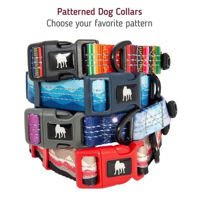 Show full view: Leash Boss Patterned Dog Collar, Purple/Pink, Large slide 4 of 7