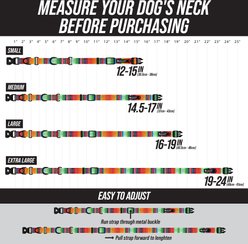 Leash Boss Patterned Fabric Martingale Dog Collar, Orange, Med-Large slide 2 of 9