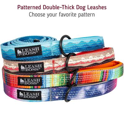 Show full view: Leash Boss Patterned Standard Dog Leash, 6-ft long, Orange slide 5 of 8