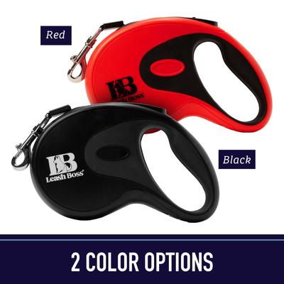 Show full view: Leash Boss Plastic Retractable Dog Leash, One Size: 16-ft long, 1/2-inch wide, Red slide 6 of 10