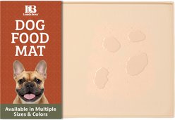 Leash Boss Rectangle Splash Dog & Cat Placemat, Small, Beige, 1 count