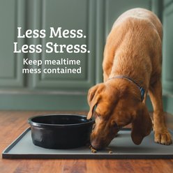 Leash Boss Rectangle Splash Dog & Cat Placemat, Small, Grey, 1 count slide 2 of 8
