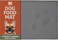 Leash Boss Rectangle Splash Dog & Cat Placemat, Small, Grey, 1 count