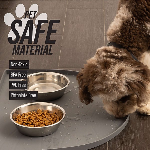 Show full view: Leash Boss Silicone Water Fountain Mat, Black, Small slide 3 of 8