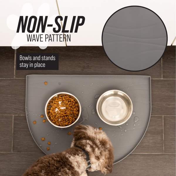 Show full view: Leash Boss Silicone Water Fountain Mat, Black, Small slide 5 of 8