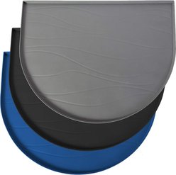Leash Boss Silicone Water Fountain Mat, Gray, Large