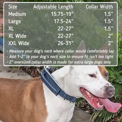 Leash Boss Solid Tactical Dog Collar, Black, XX-Large Thick slide 2 of 7