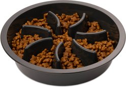 Leash Boss Spiral Non-skid Slow Feeder Dog Bowl, 2-cup, Stone Gray slide 1 of 6