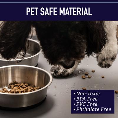 Show full view: Leash Boss Splash Tall Lip Dog Food Mat, Gray, XXX-Large slide 4 of 10