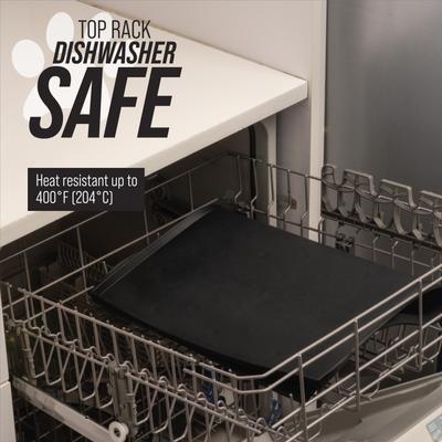 Show full view: Leash Boss Splash Tall Lip Dog Food Mat, Black, XX-Large slide 5 of 11