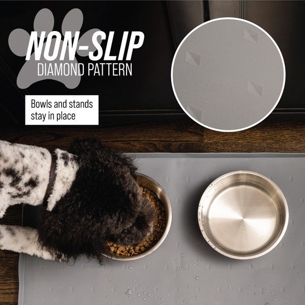 Leashboss Splash Tall Lip Dog Food Mat