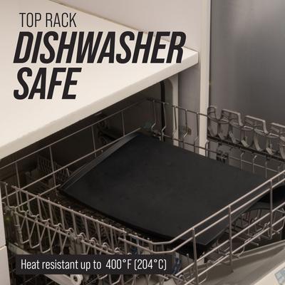 Show full view: Leash Boss Splash Tall Lip Dog Food Mat, Navy, X-Large slide 5 of 10