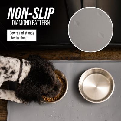Leash Boss Splash Tall Lip Dog Food Mat
