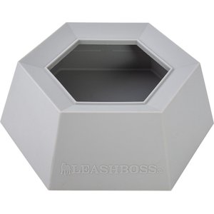 Leash Boss Splashless Travel Dog Water Bowl, Gray, 40-oz cup