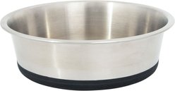 Leash Boss Stainless Steel Silicone Base Dog Bowl, Medium/Large, Black, 1 count