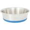 Show in main carousel: Leash Boss Stainless Steel Silicone Base Dog Bowl, Medium/Large, Blue, 1 count slide 1 of 7