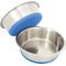 Show in main carousel: Leash Boss Stainless Steel Silicone Base Dog Bowl, Medium/Large, Blue, 2 count slide 1 of 7