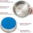 Show in main carousel: Leash Boss Stainless Steel Silicone Base Dog Bowl, Medium/Large, Blue, 2 count slide 2 of 7