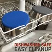 Show in main carousel: Leash Boss Stainless Steel Silicone Base Dog Bowl, Medium/Large, Blue, 2 count slide 5 of 7