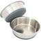 Show in main carousel: Leash Boss Stainless Steel Silicone Base Dog Bowl, Medium/Large, Gray, 2 count slide 1 of 7
