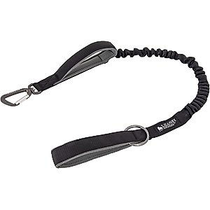 Leash Boss Tactical Two Handle Dog Leash, Black, 3-ft