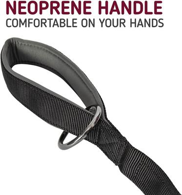 Show full view: Leash Boss Tactical Two Handle Dog Leash, Black, 3-ft slide 4 of 8