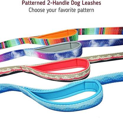 Show full view: Leash Boss Two Handle Dog Leash, 6-ft long, Purple/Pink slide 4 of 7