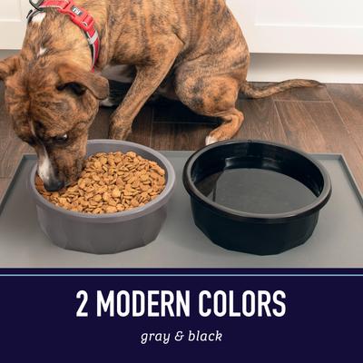 Show full view: Leash Boss X-Large Dog Bowl, 14-cup, Black, 1 count slide 8 of 10