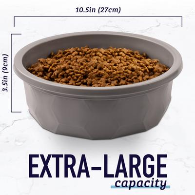 Show full view: Leash Boss X-Large Dog Bowl, 14-cup, Black, 1 count slide 5 of 10