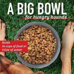 Leash Boss X-Large Dog Bowl, 14-cup, Grey, 1 count slide 2 of 9