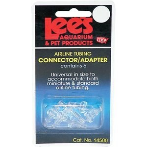Lee's Aquarium & Pets Airline Tubing Connectors & Adapters, 6 count