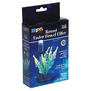 Lee's Aquarium & Pets Round Under Gravel Aquarium Bowl Filter, Small