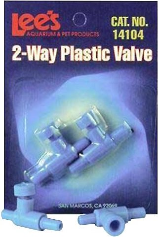 Lee's Aquarium & Pets Two Way Aquarium Plastic Valve