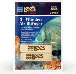 Lee's Aquarium & Pets Wooden Aquarium Air Diffusers, 2 count, 3-in