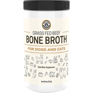 Left Coast Performance Beef Bone Broth Powder Supplement for Dogs & Cats, 8-oz jar