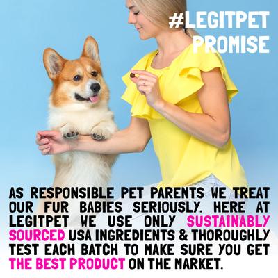 Show full view: Legitpet Alaskan Salmon Oil Omega-3 Soft Chew Skin & Coat Supplement for Dogs, 120 count slide 9 of 11