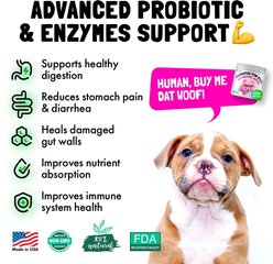 Legitpet Natural Digestive Enzymes Chicken Flavored Chews Probiotic Supplement for Adult Dogs, 30 count slide 2 of 7