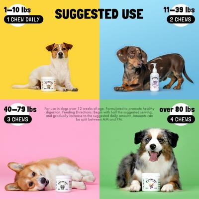 Show full view: Legitpet Natural Digestive Enzymes Chicken Flavored Chews Probiotic Supplement for Adult Dogs, 30 count slide 8 of 9